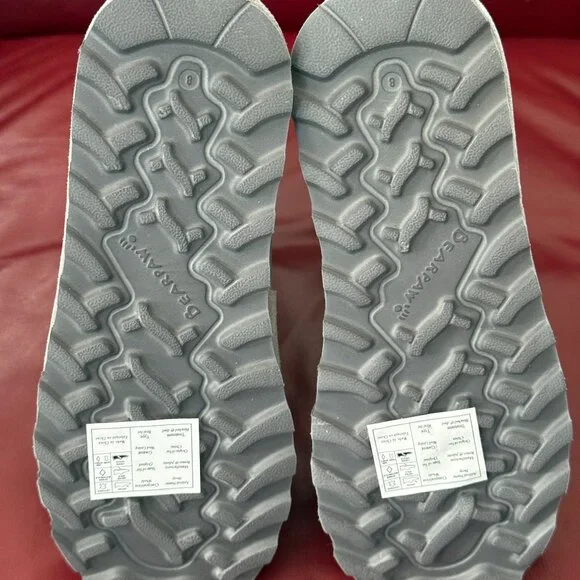 $85 BEARPAW 🐾 Elle Short Suede Wool Boots | Grey Fog | 8 - Picture 12 of 15